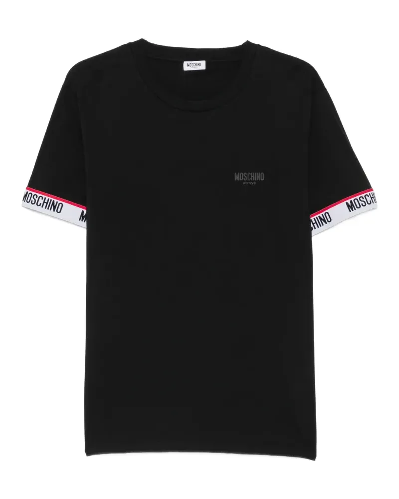 Moschino T-Shirt mit Logo - Schwarz Schwarz