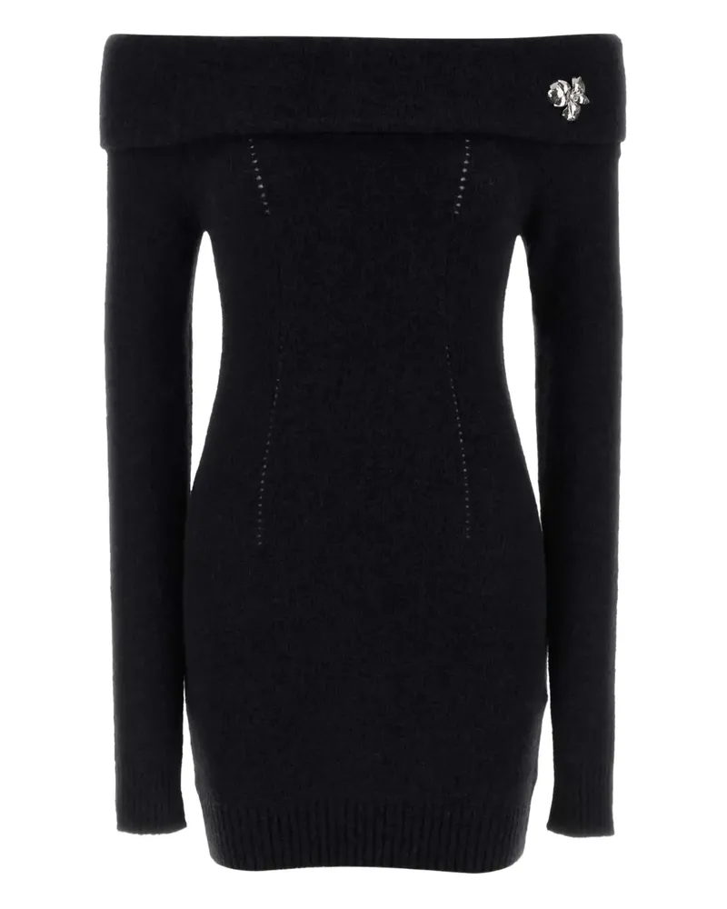 Blumarine knitted mini dress - Schwarz Schwarz