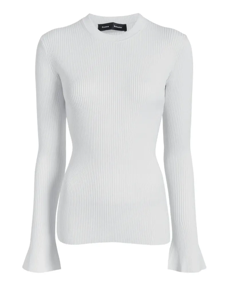 Proenza Schouler Nir top in silk viscose - Weiß Weiß