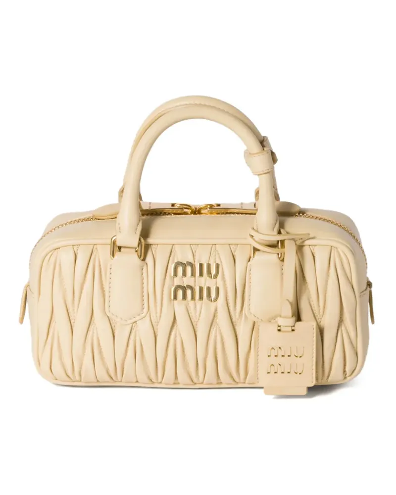 Miu Miu Arcadie Matelassé-Shopper - Nude Nude