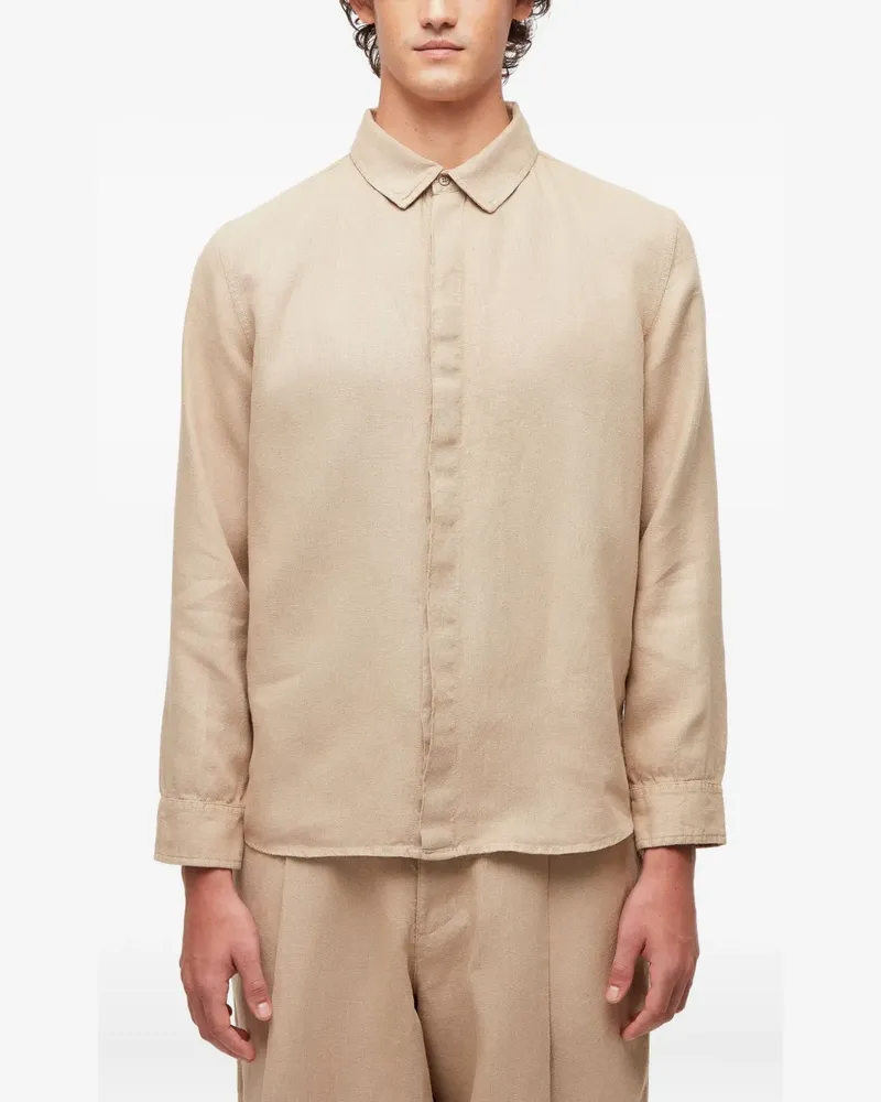 Osklen linen shirt - Nude Nude