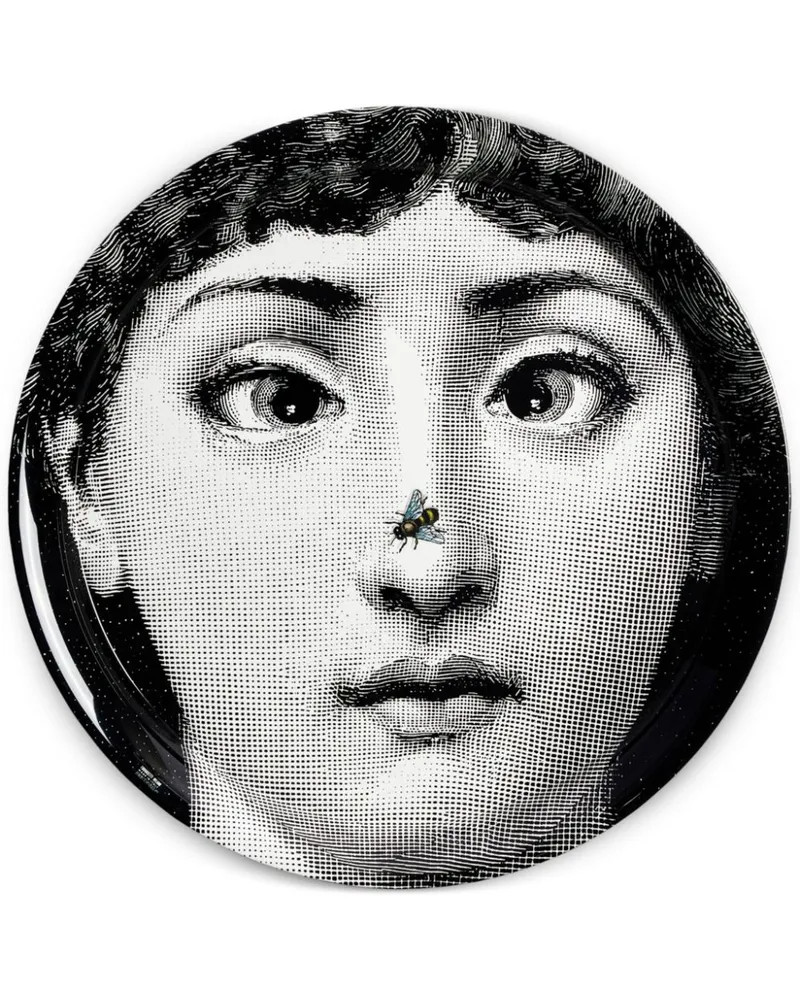Fornasetti Variazioni No. 363 Teller - Grau Grau