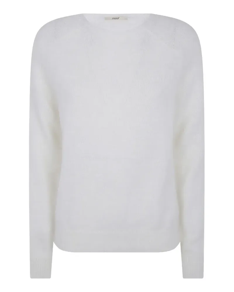 Nuur round-neck raglan-sleeve sweater - Weiß Weiß