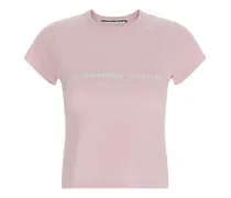 T-Shirt mit Logo-Detail - Rosa