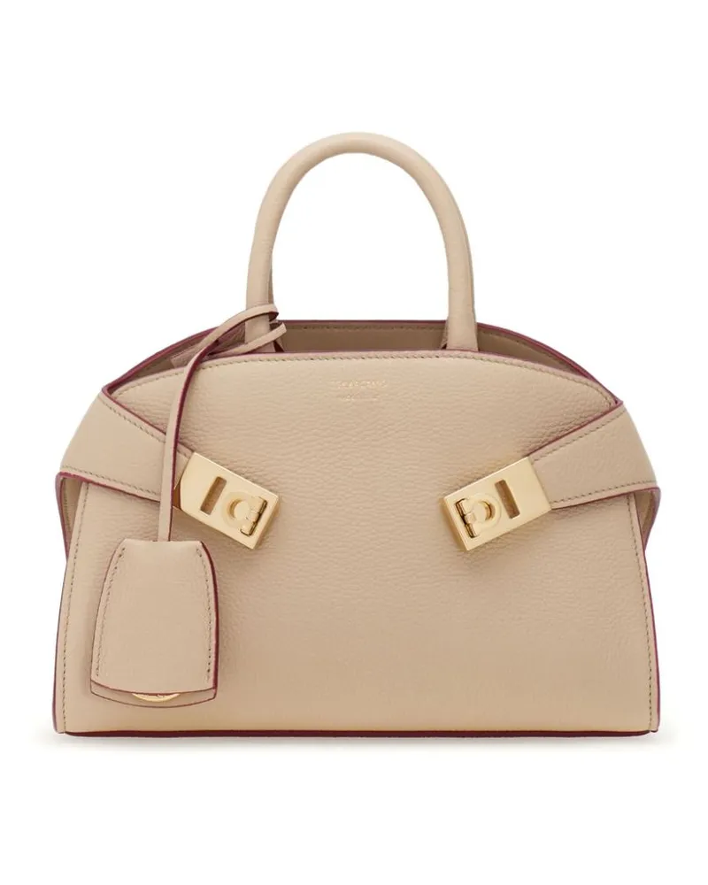 Ferragamo Hug Mini-Tasche - Nude Nude