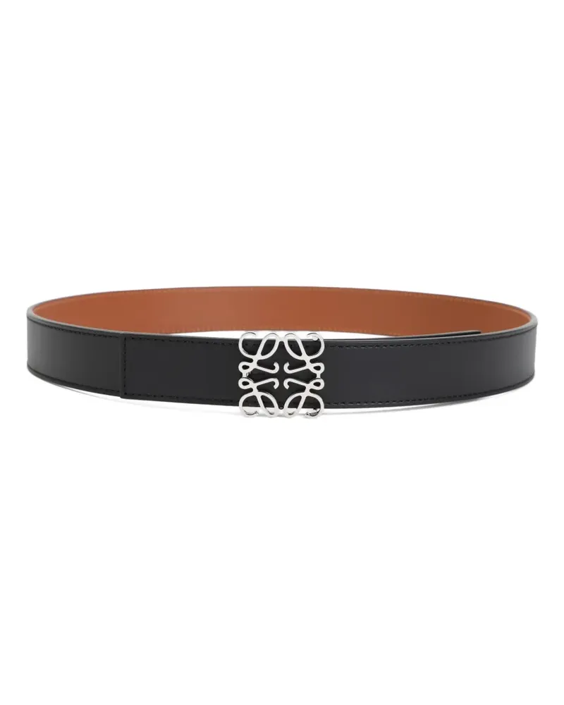 Loewe anagram reversible belt - Schwarz Schwarz