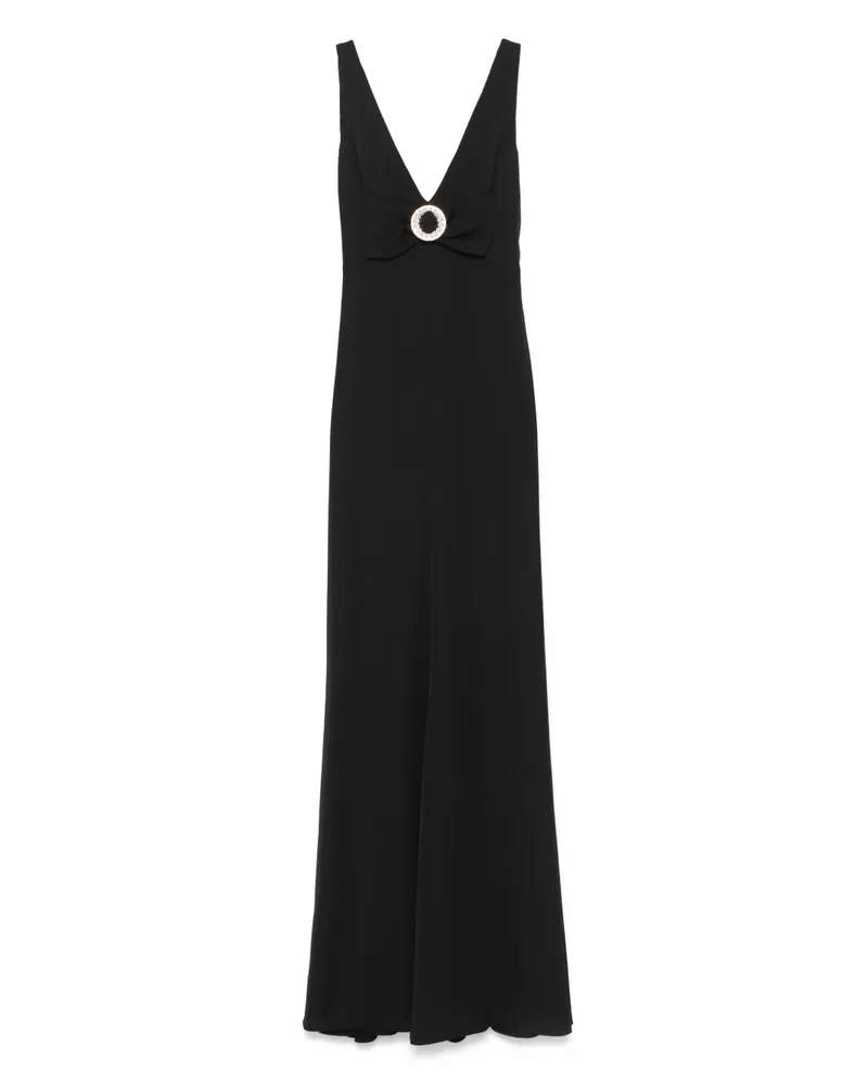 NISSA Maxikleid mit Schleife - Schwarz Schwarz
