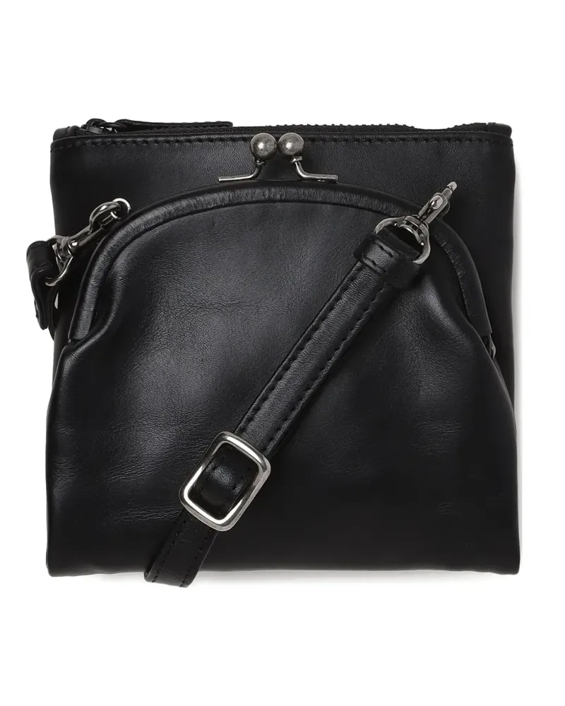 Yohji Yamamoto Mini Clasp Tasche - Schwarz Schwarz