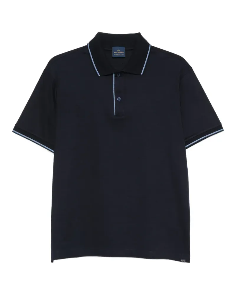 Paul & Shark tipping-detail polo shirt - Blau Blau