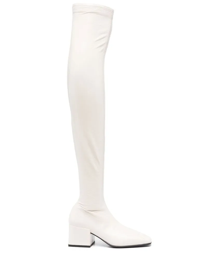 Courrèges Klassische Overknee-Stiefel - Nude Nude