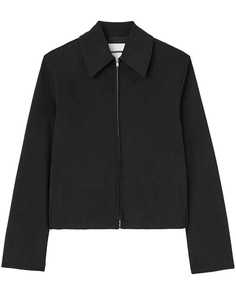 Jil Sander Hemdjacke mit Reißverschluss - Schwarz Schwarz