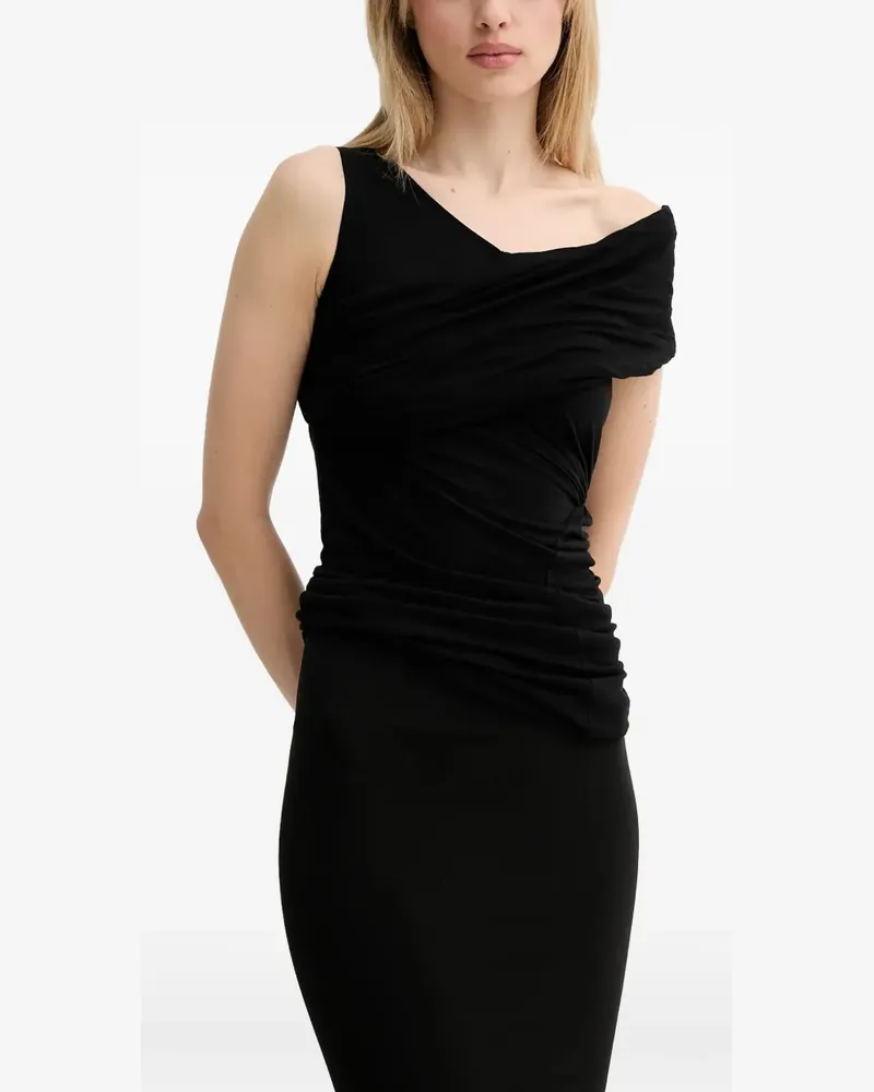 Rick Owens Lilies draped sleeveless top - Schwarz Schwarz