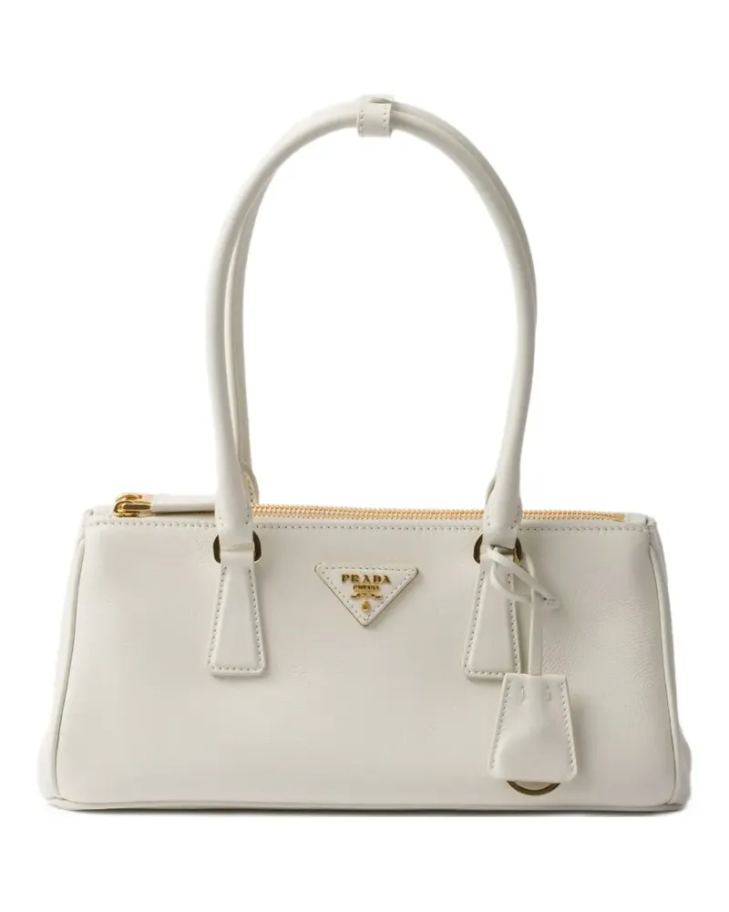 Prada Mittelgroße Galleria Handtasche - Weiß Weiß