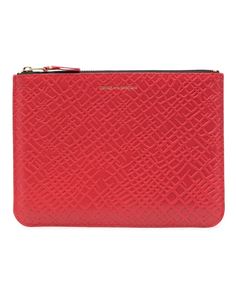Comme des Garçons Portemonnaie mit Logo-Prägung - Rot Rot