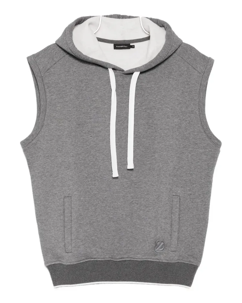 Ermenegildo Zegna sleeveless hoodie - Grau Grau