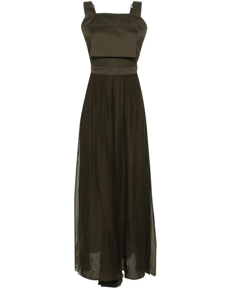 Max Mara Argenta Jumpsuit mit Einsätzen - Grün Grün