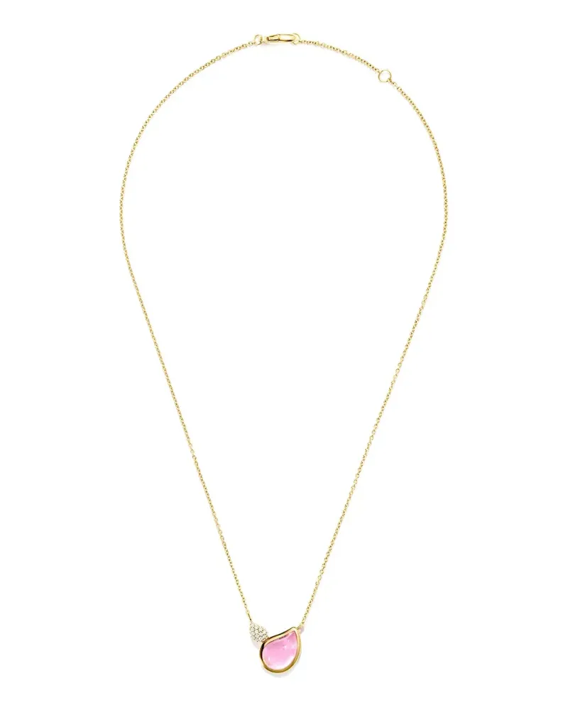 TAMARA COMOLLI Signature 2 Drop Halskette mit Turmalin und Diamanten - Gold Gold