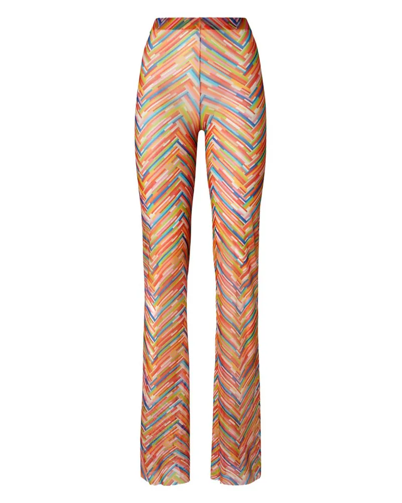 Missoni Hose mit Zickzackmuster - Orange Orange