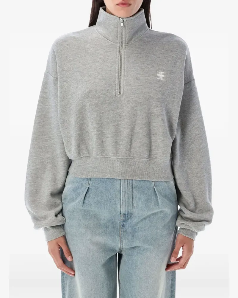 ÉTERNE logo-embroidered sweatshirt - Grau Grau