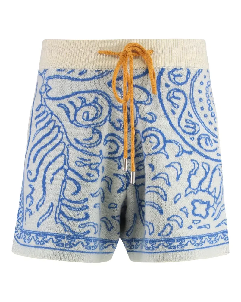 RHUDE Shorts mit Jacquardmuster - Nude Nude