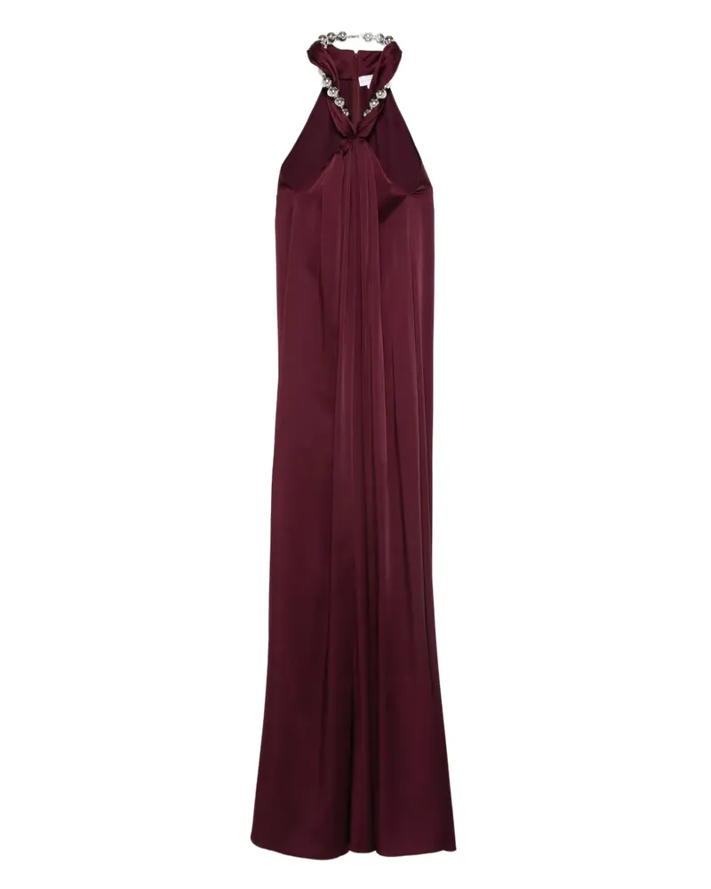 Stella McCartney Verziertes Neckholder-Maxikleid - Rot Rot
