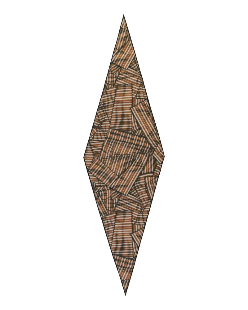 Ermenegildo Zegna diamond-shaped scarf - Braun Braun