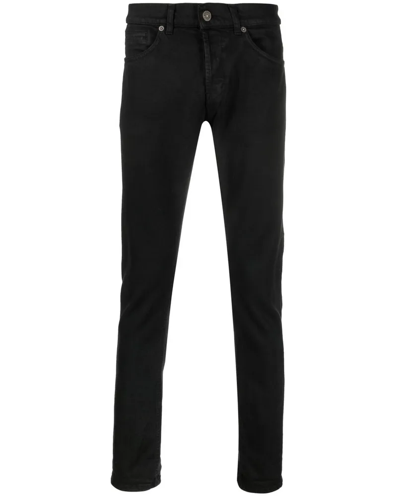 Dondup George Slim-Fit-Jeans - Schwarz Schwarz
