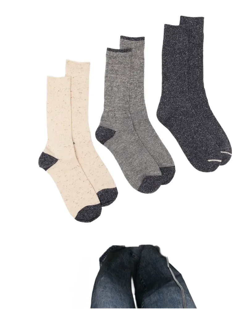 Anonymous Ism Nep American Socken (3er-Set) - Blau Blau