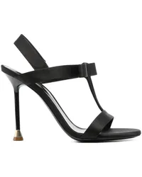 Giorgio Armani T-Riemen-Sandalen mit Schleife 105mm Schwarz