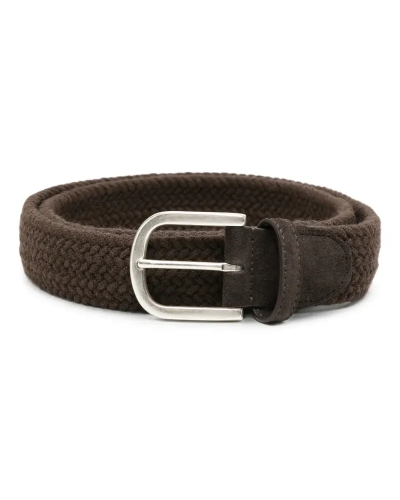 Canali Geflochtener Gürtel - Braun Braun