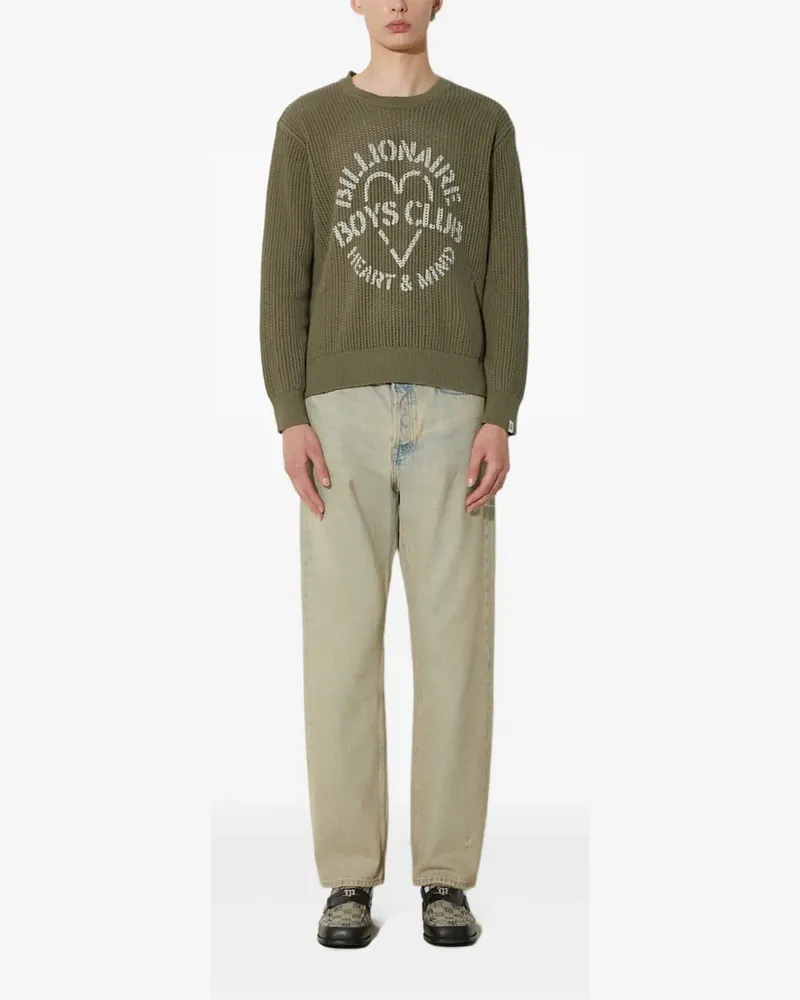 Billionaire Boys Club Pullover mit Herz-Logo - Grün Grün