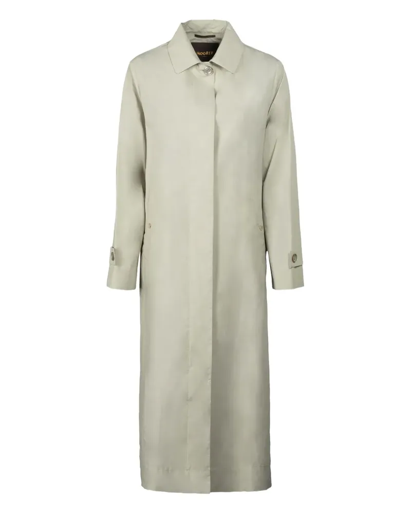 MOORER Geknöpfter Trenchcoat - Grün Grün