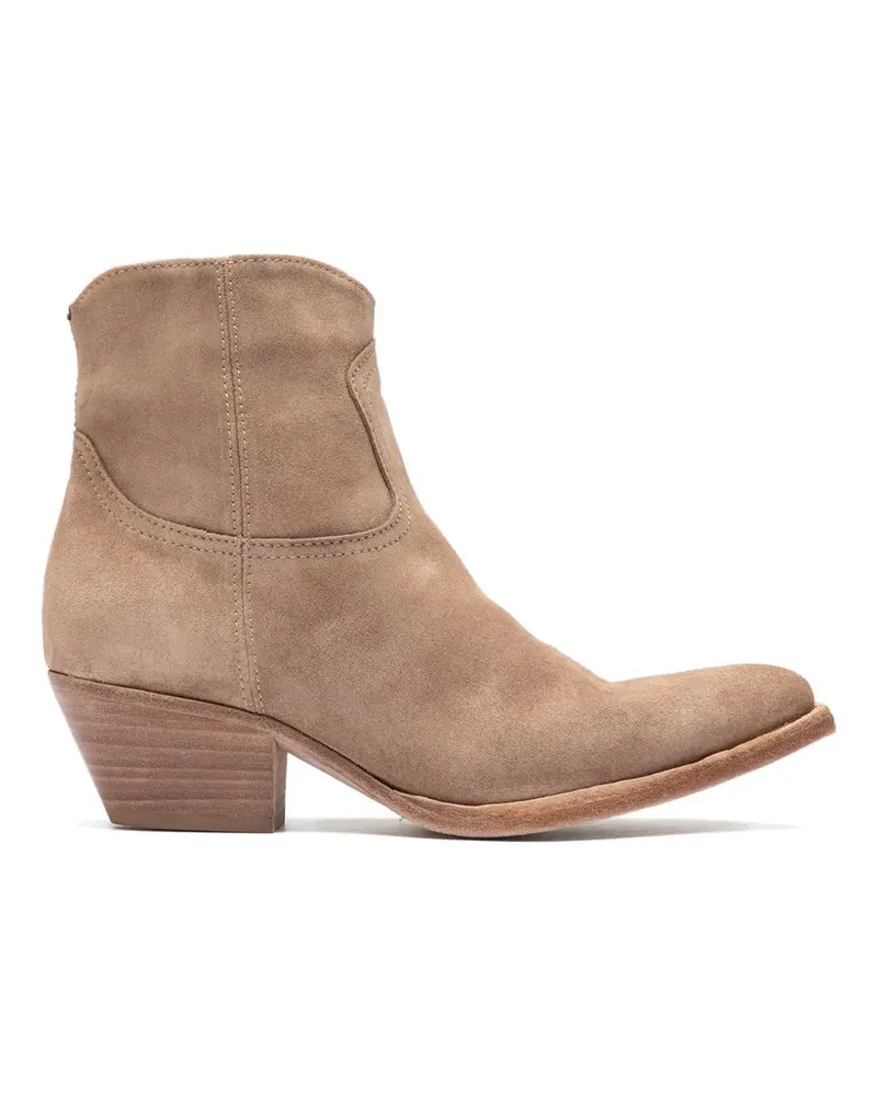 Officine Creative Italia Wanda side-zip boots - Nude Nude