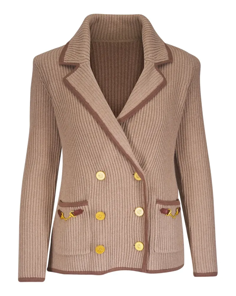 L'Agence Doppelreihige Blazer - Nude Nude