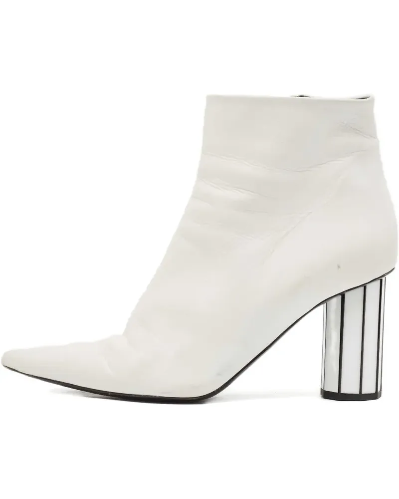 Proenza Schouler Stiefeletten mit spitzer Kappe 100mm - Weiß Weiß