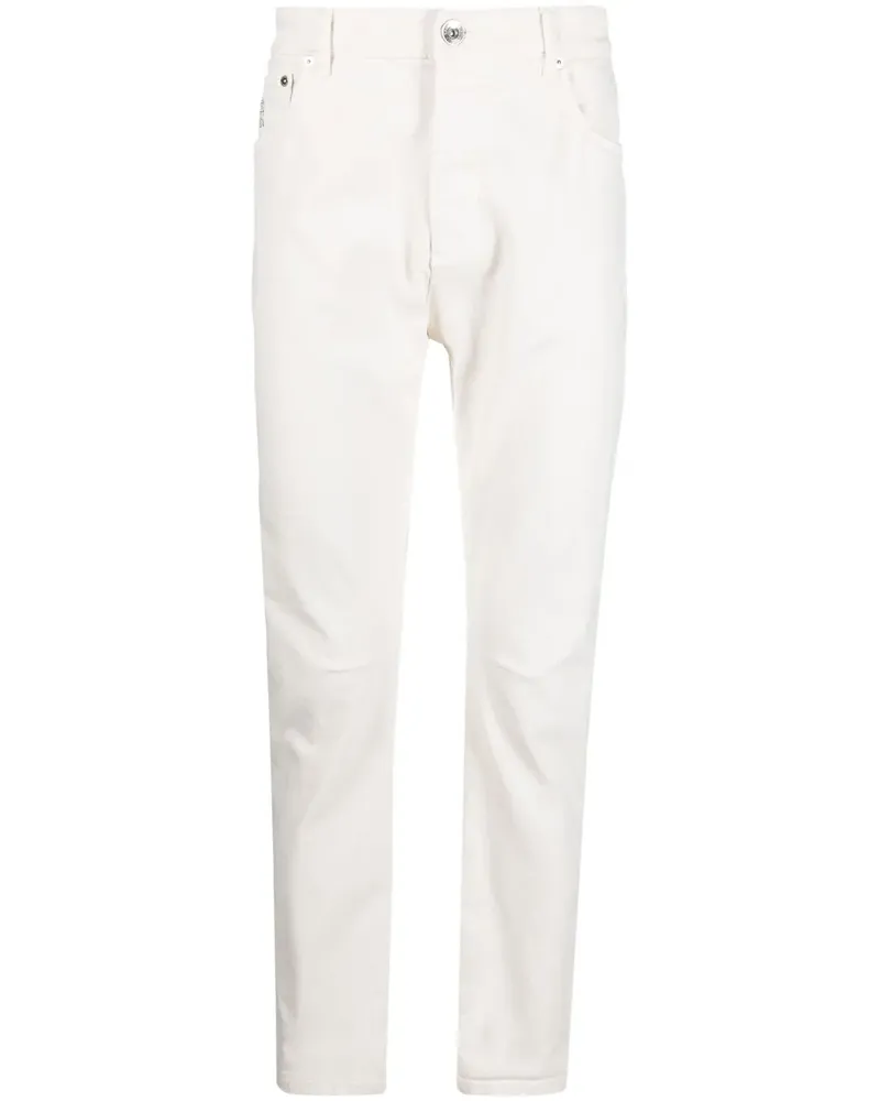 Brunello Cucinelli Klassische Jeans - Weiß Weiß