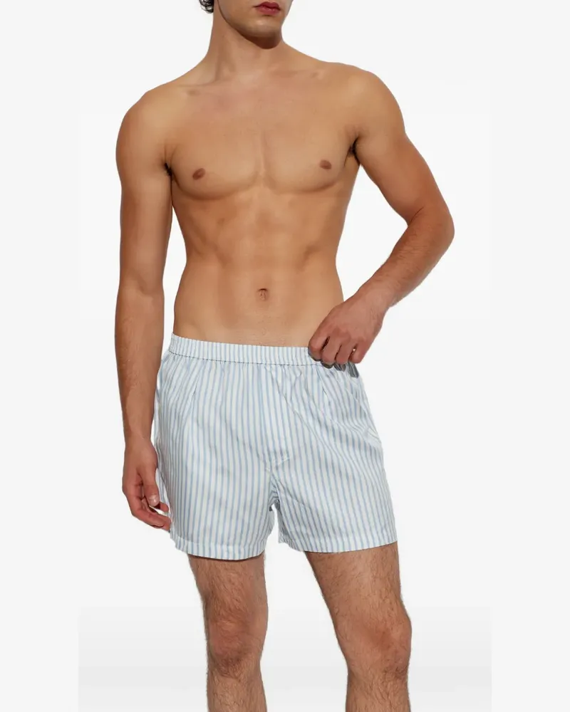 Tom Ford Gestreifte Boxershorts - Weiß Weiß
