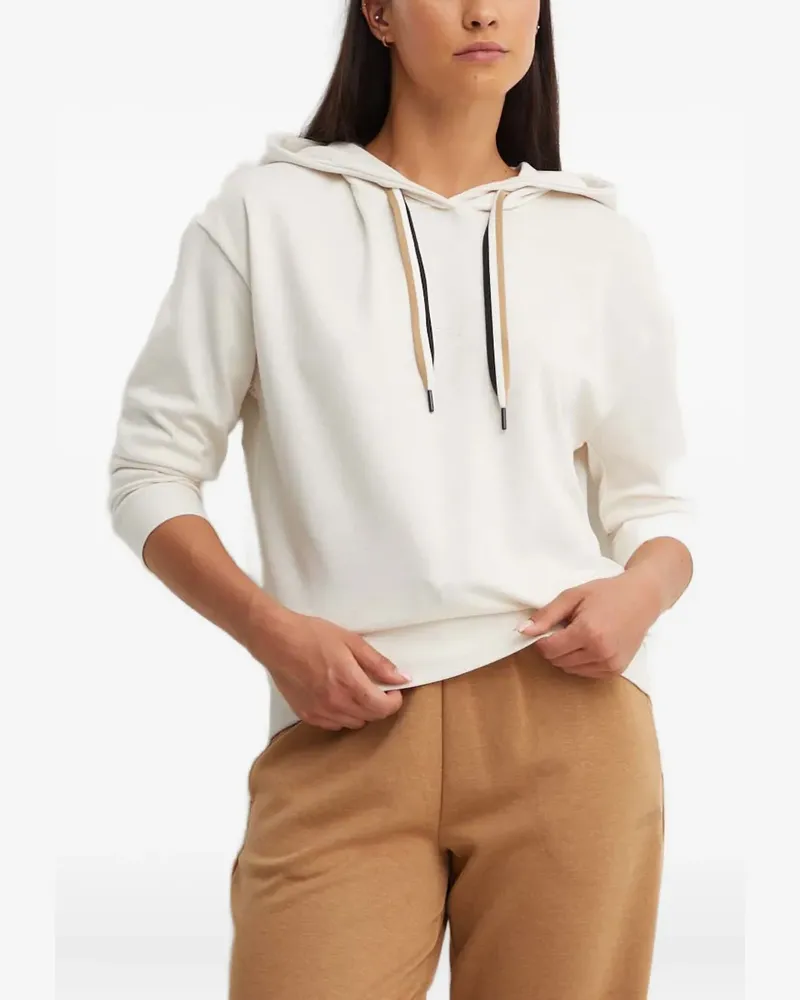 HUGO BOSS Hoodie mit Logo-Print - Nude Nude