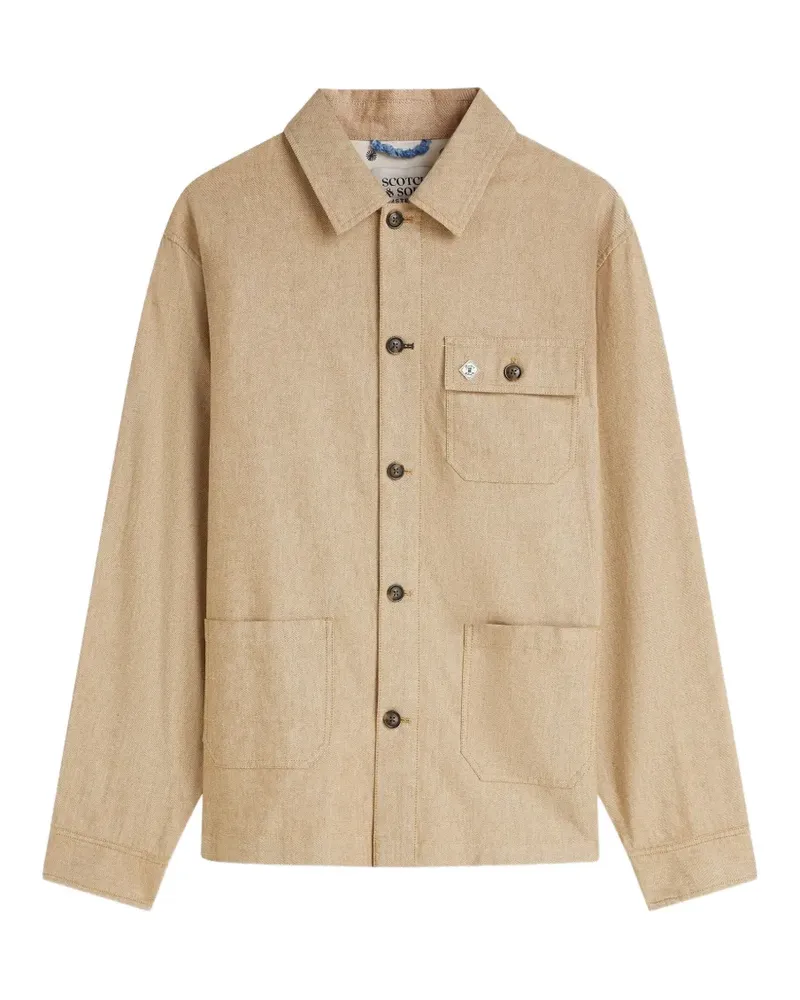 Scotch&Soda button-up chore jacket - Nude Nude