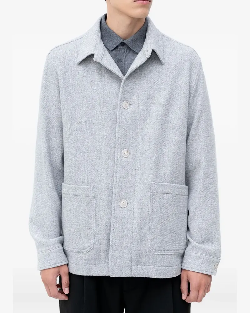 HUGO BOSS Jacke mit aufgesetzten Taschen - Grau Grau