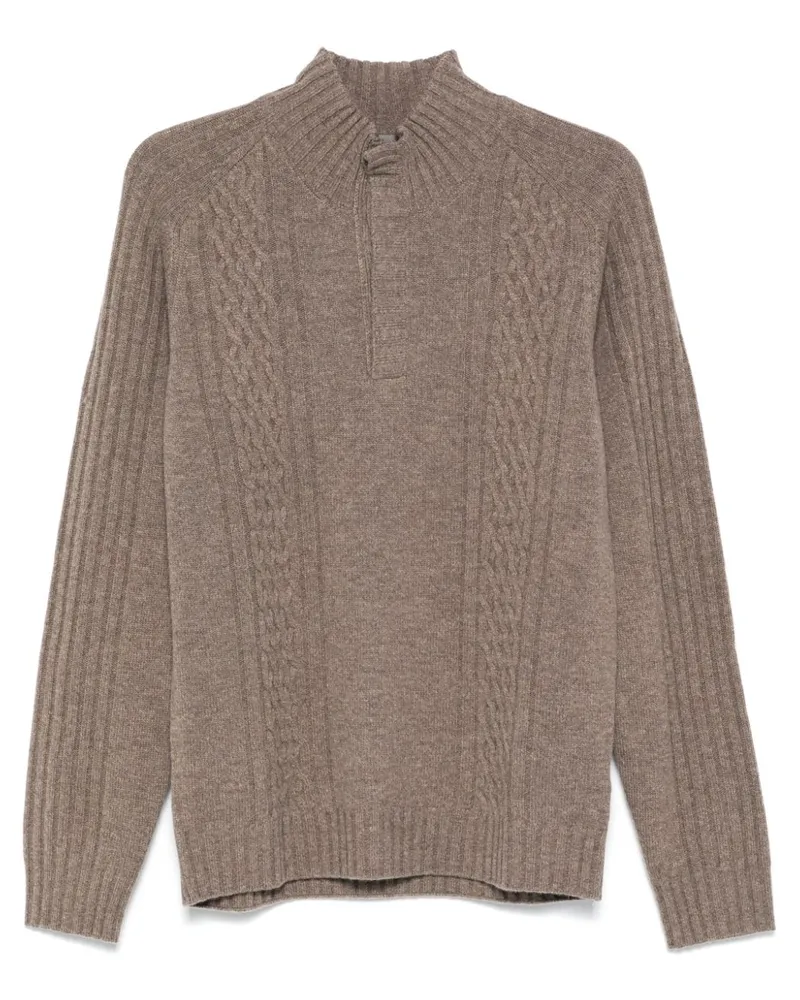 Corneliani Gerippter Pullover - Nude Nude