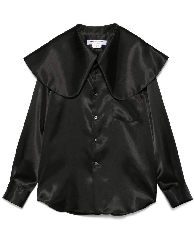 Comme des Garçons Hemd mit Oversized-Kragen - Schwarz Schwarz