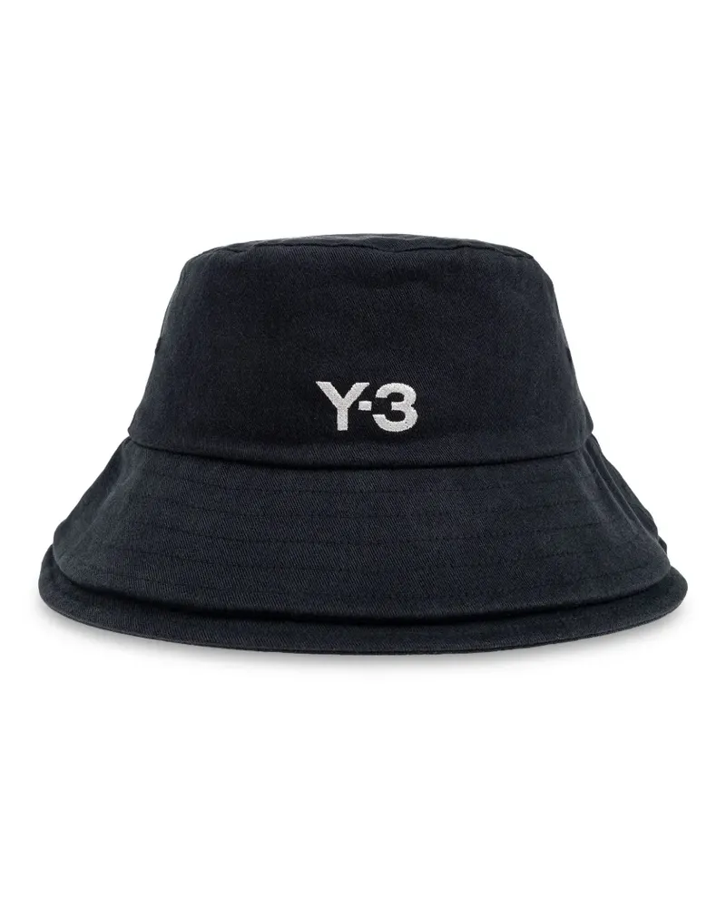 Y-3 Fischerhut mit Logo-Print - Schwarz Schwarz