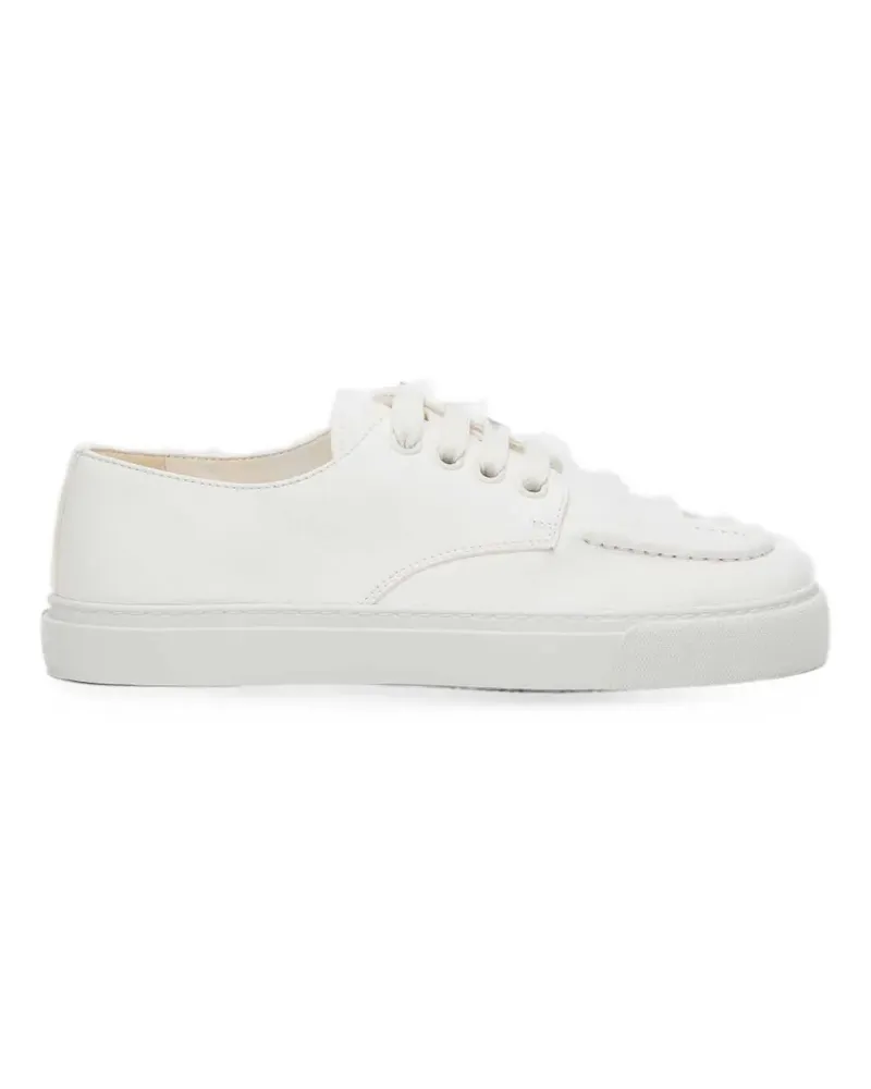 Prada Sneakers mit gekörnter Kappe - Weiß Weiß