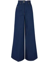 Nina Ricci Ausgestellte Cropped-Jeans Blau