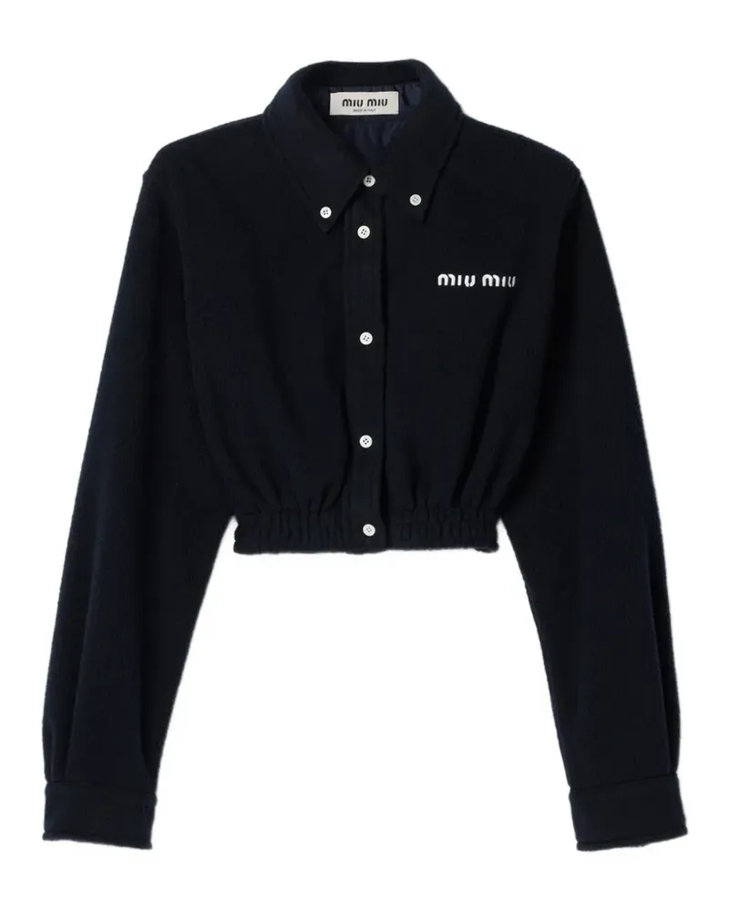 Miu Miu Hemd aus Fleece - Blau Blau