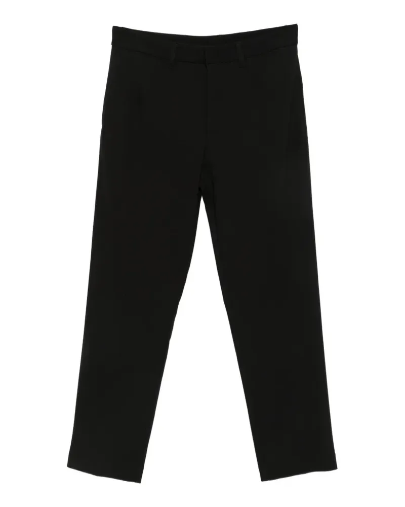 Emporio Armani Gerade Hose mit Gürtelschlaufen - Schwarz Schwarz