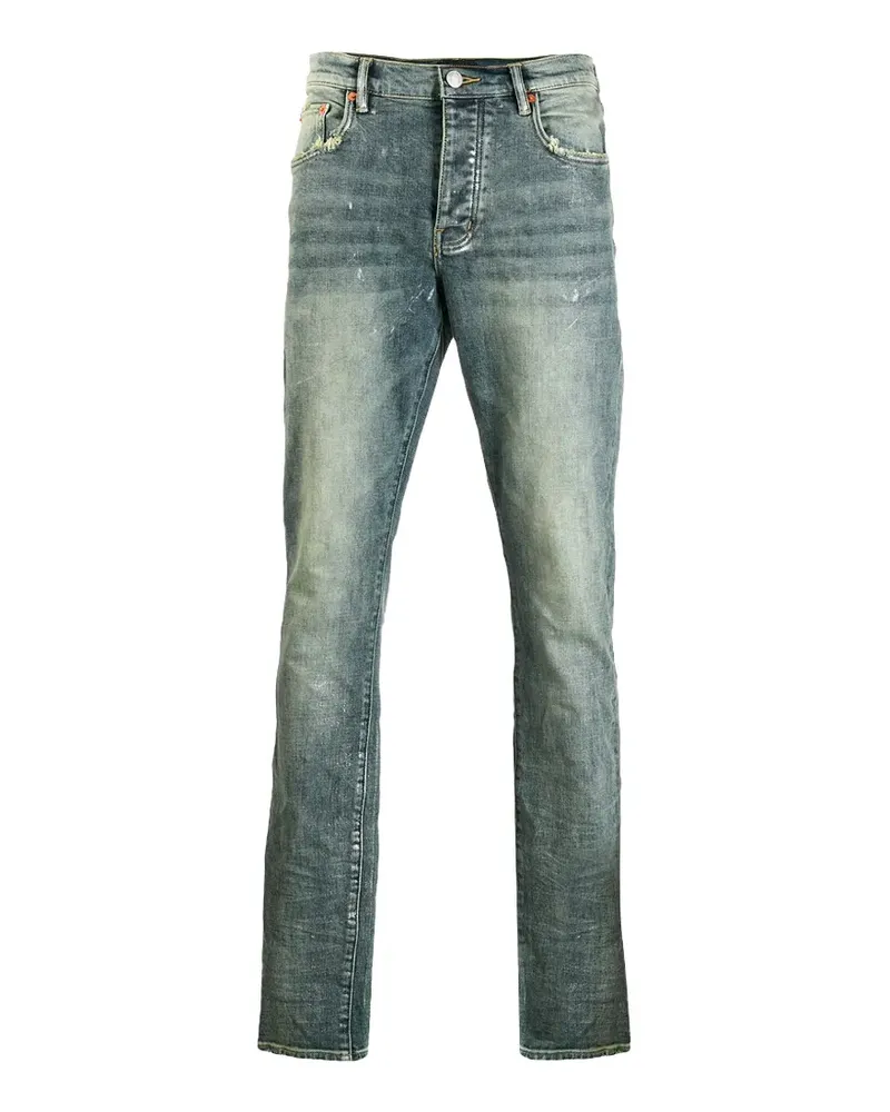 PURPLE BRAND Jeans in Distressed-Optik - Blau Blau