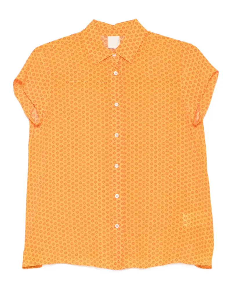 ASPESI Gemustertes Hemd - Orange Orange