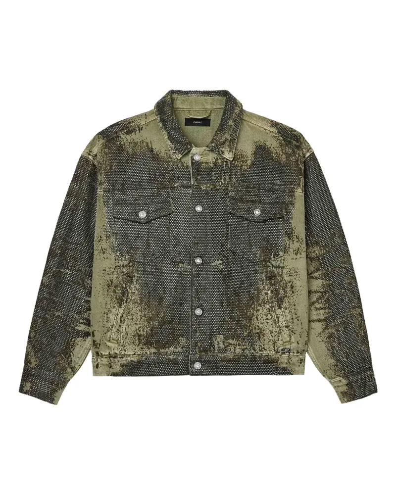 PURPLE BRAND Trompe Loeil denim jacket - Grün Grün